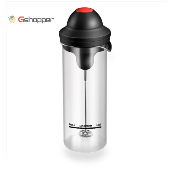 Electric Stainless Steel Coffee Whisk Portable Milk Froth Whisk — Milk Frothers, Jia Orange