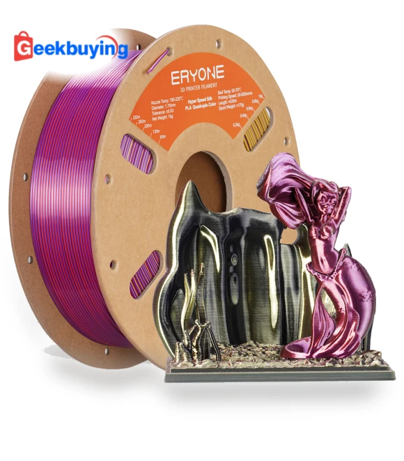 High Speed Four-color Silk PLA Filament — Filament, Eryone