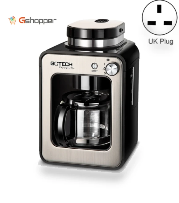 Household Small Coffee Machine Automatic Grinding Integrated Commercial Freshly Ground Drip Coffee Pot — Electric Blade Coffee Grinders, GOTECH