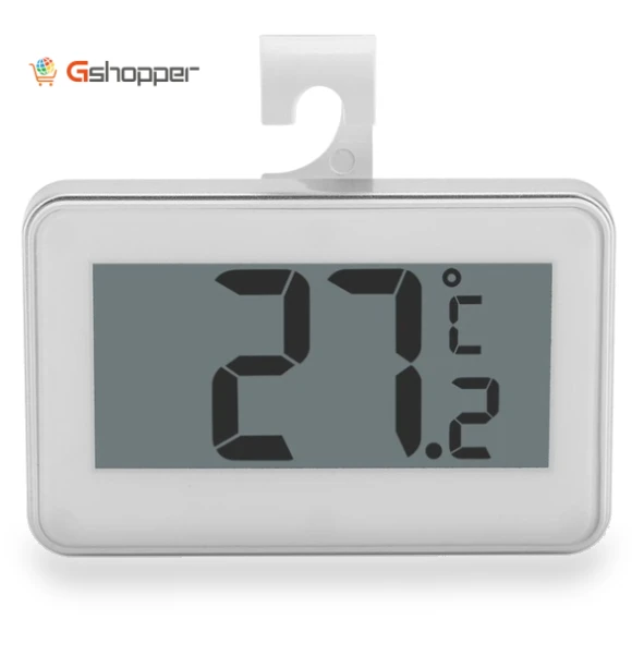 Large LCD Refrigerator Thermometer with Adjustable Stand Magnet — Refrigerator