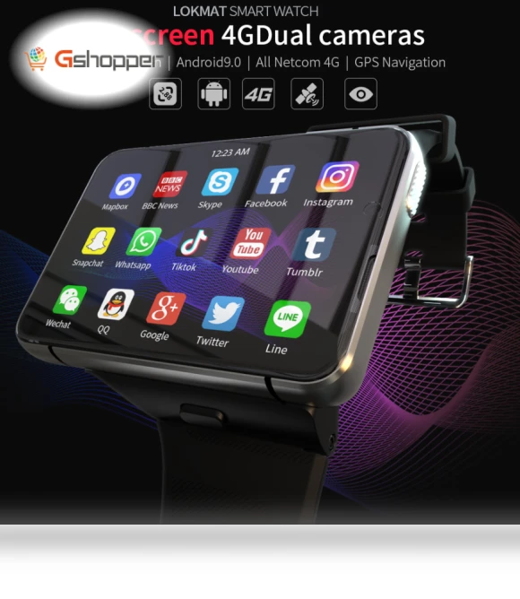Large Screen Mobile Phone Watch — Smartwatches, LOKMAT