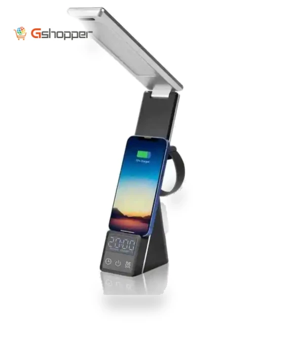 LED Desk Light 3 in 1 Table Lamp with Wireless Charger — Study & Desk Lighting