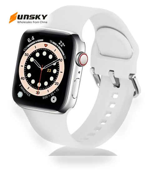 Metal Pin Buckle Silicone Watch Band — Watch Accessories, Kalebol