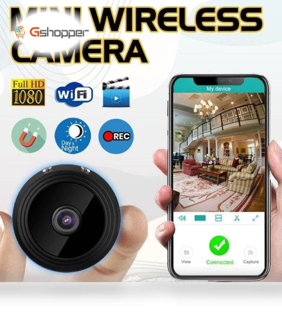 Mini 1080p HD Wireless Magnetic Security Camera — Security Cameras
