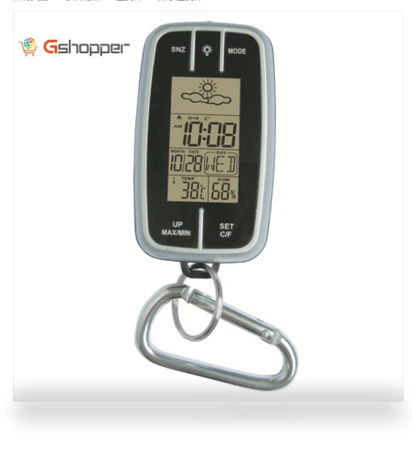Mini Weather Clock Temperature & Humidity Meter — Weather Monitoring Clocks