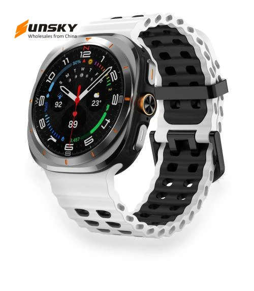 Ocean Two-tone Silicone Strap — Smartwatch Straps, Kalebol