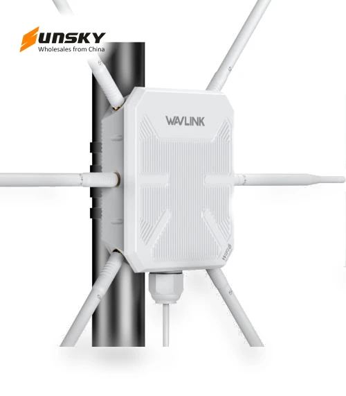 Outdoor WiFi Extender with 6 Antennas Dual Band WiFi Repeater — Repeaters, WAVLINK