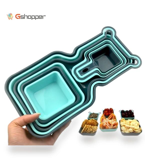 Rainbow Plate Fruit Snack Plate with Multi-Measuring Spoon — Measuring Spoons