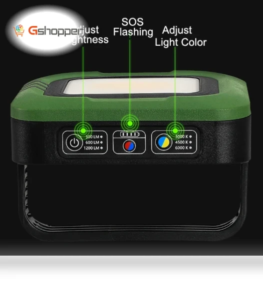 Rechargeable Solar Lantern with Powerful Work Light — Outdoor Lanterns