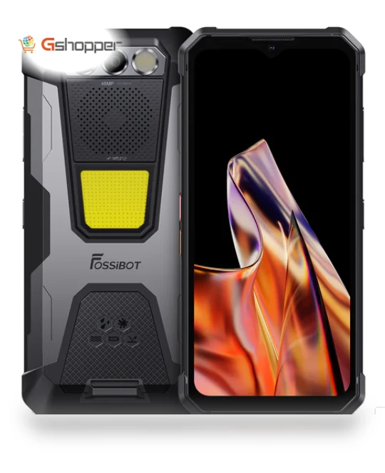 Rugged Smartphone with Camping Lights — Portable Audio Solutions, FOSSiBOT