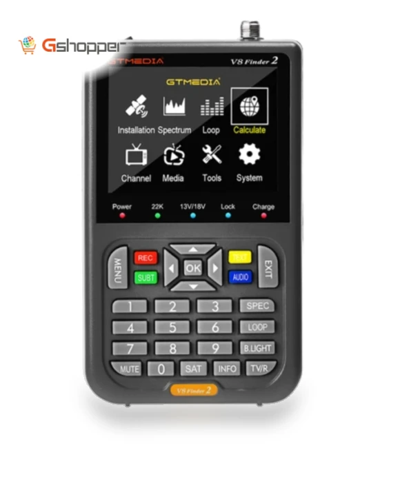 Satellite Finder Digital FTA DVB-S/S2/S2X Signal Measuring Meter Detector Receiver — Satellite Finders, GTMEDIA