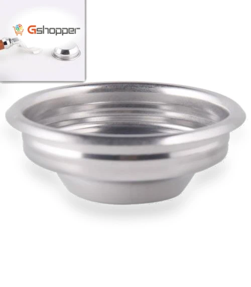 Semi-automatic Coffee Machine Stainless Steel Powder Bowl Brewing Head Filter Bottomless Handle Filter — Coffee Filters