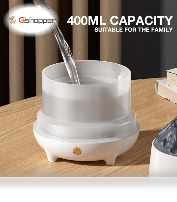 Simulated Flame Humidifier with Night Light — Air Moisturizers