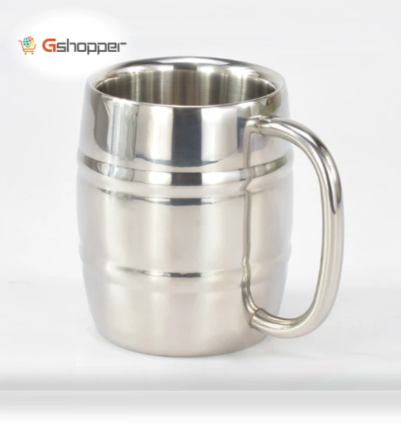 Stainless Steel Beer Mug — Coffee & Tea