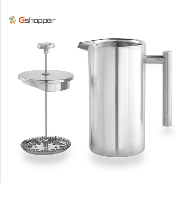 Stainless Steel French Press Coffee Pot and Tea Kettle — Tea Brewing Essentials