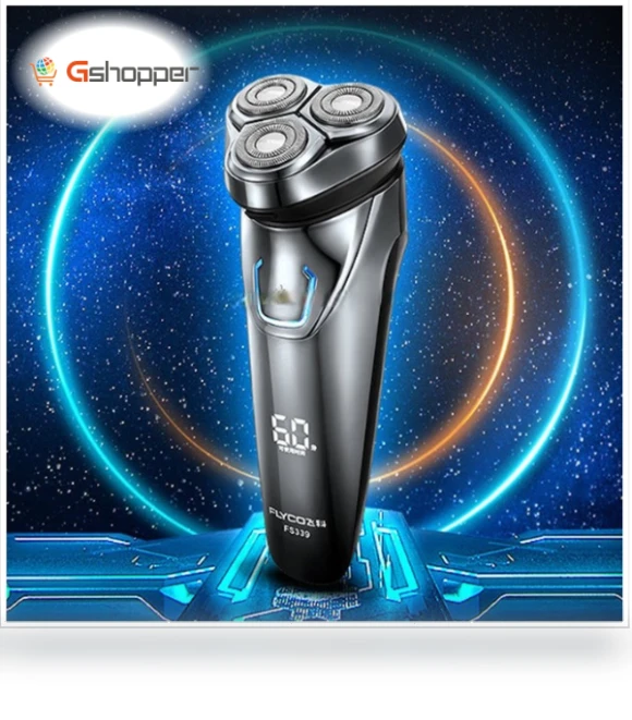 Universal Voltage Double Ring Three Knife Head Electric Shaver — Body Groomers