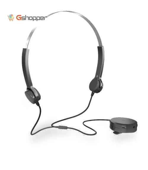 Wired Headset with Bone Conduction Technology — Hearing Support