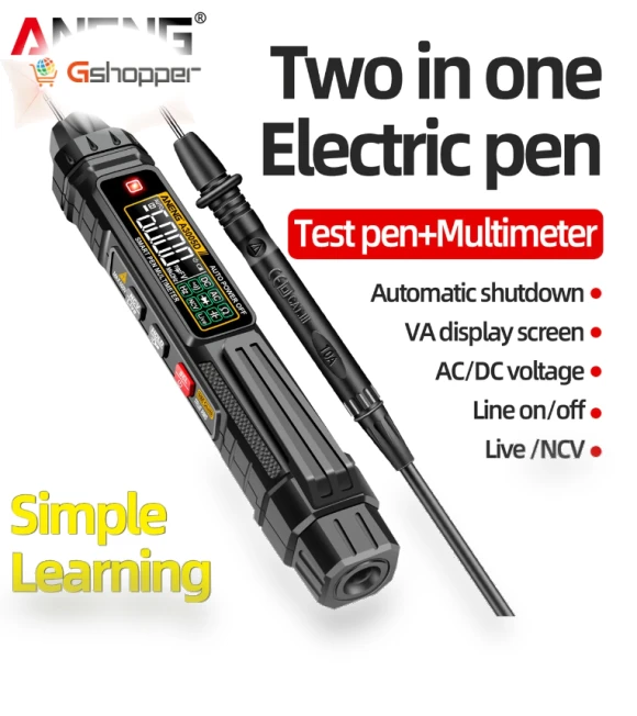 2-in-1 Multimeter Test Pen — Auto Electrical Tools, ANENG