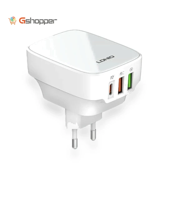 32W 3-Port USB PD Charger — Wall Chargers, LDNIO