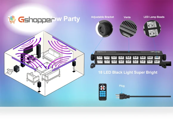 36 LED Black Light, 2 Pack — Black Light