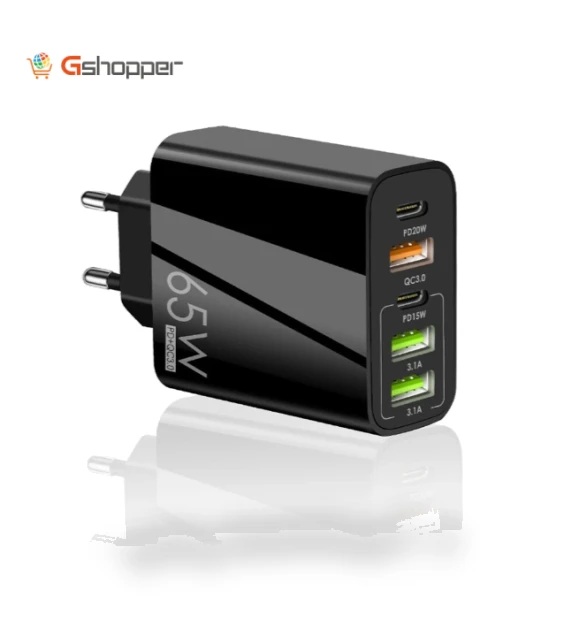 65W 5-Port USB PD Charger — Chargers