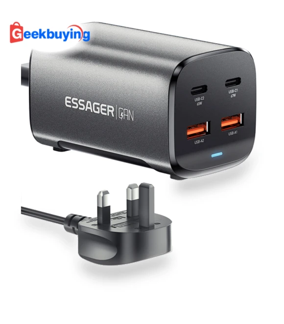 67W GaN Desktop Charger — Chargers & Adapters, ESSAGER