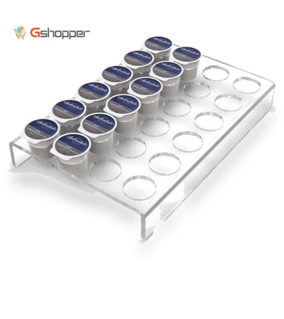 Acrylic 24 Holes Coffee Capsule Storage Display Rack — Coffee Pod Holders