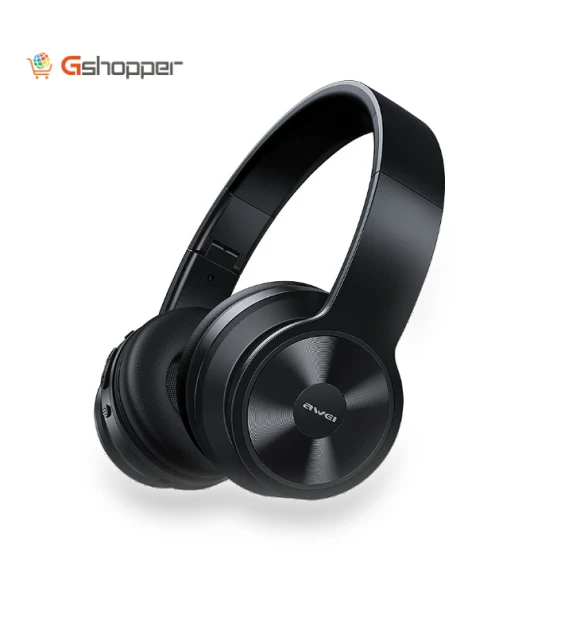 Bluetooth 5.0 Headphone with HD Microphone — Over-Ear Headphones, AWEI