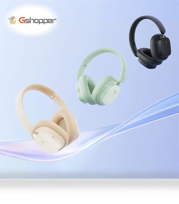 Bluetooth Headphone — Over-Ear Headphones, Baseus