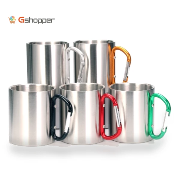 Double-layered mug with carabiner — Cups & Mugs