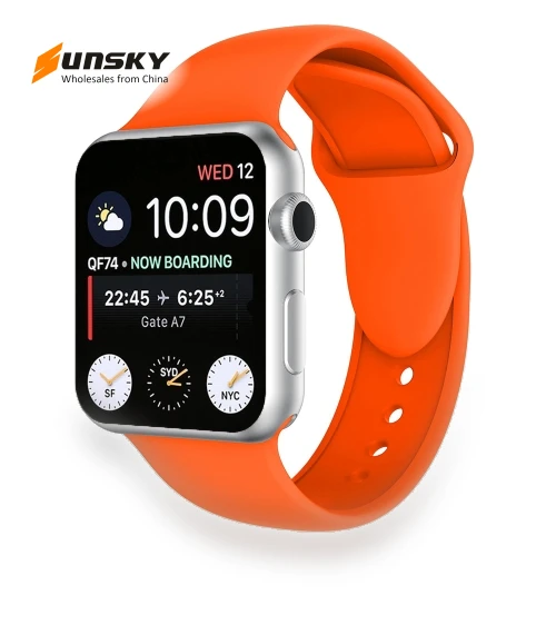 Double Rivets Silicone Watch Band — Smartwatch Straps