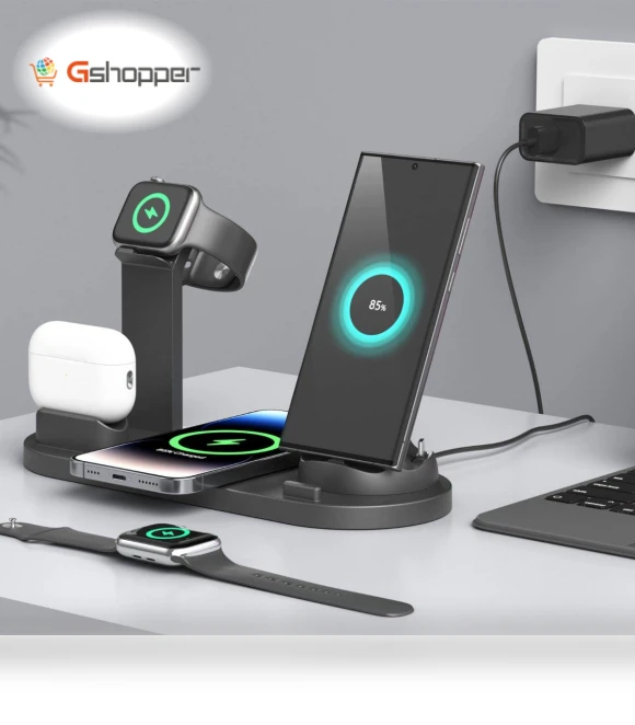 Four-in-one Mobile Phone Wireless Charging Base — Power Hubs