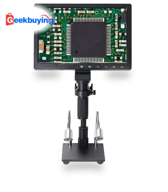 HDMI Microscope Camera Kit with LCD Monitor — Microscopes, HAYEAR