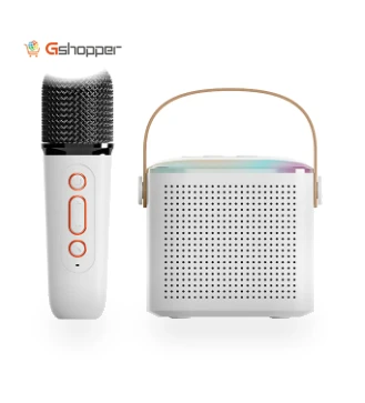 Home Theater Speaker with RGB Light and Wireless Microphone — Karaoke Players, VIMAI