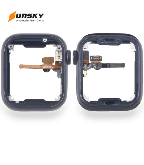 Middle Frame Bezel Plate with Crown Spin Axis Flex Cable — Smartwatches, Apple