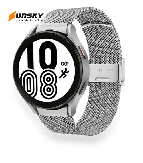 Milan Metal Steel Mesh Buckle Watch Band — Watch Accessories, Samsung