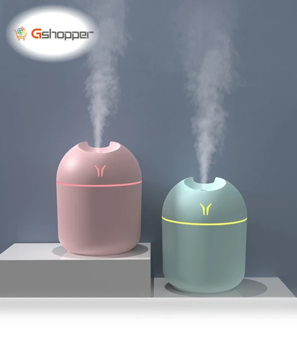 Mini Desktop Colourful Night Light Car Humidifier — Air Moisturizers