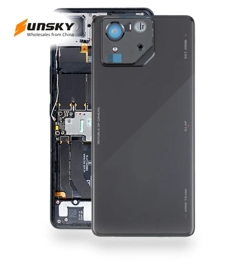 Original Glass Battery Back Cover with Camera Frame — Back Covers, Asus