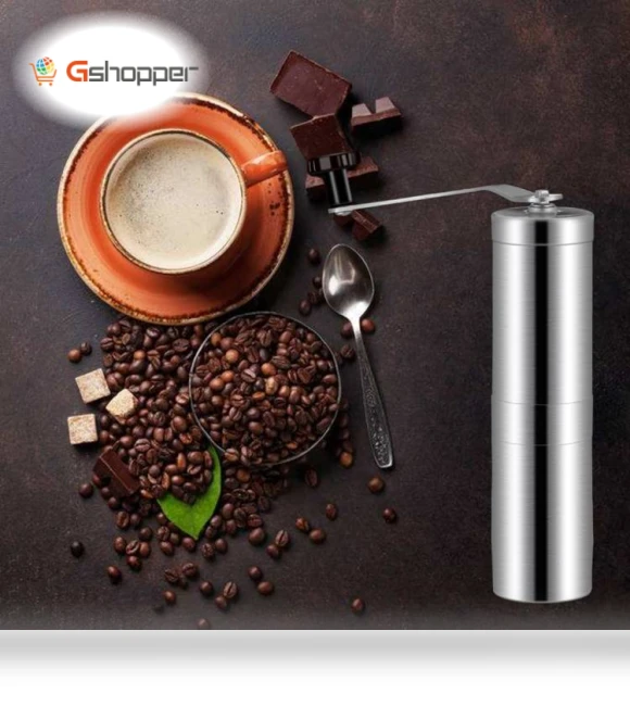 Portable Conical Burr Mill Manual Coffee Bean Grinder — Hand Coffee Grinders