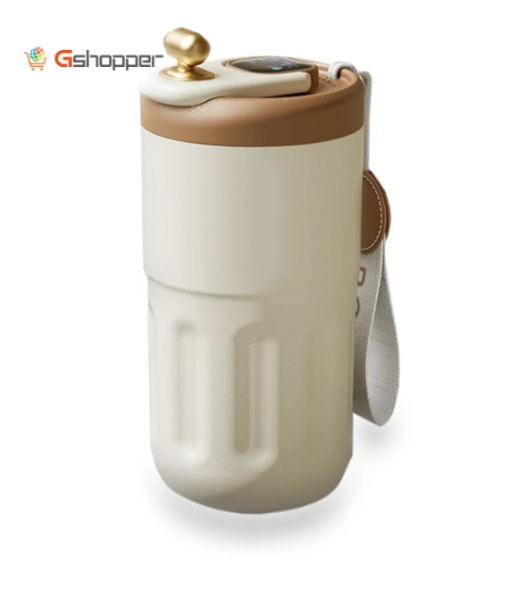Portable Stainless Steel Coffee Thermos Cup — Travel Drinkware, Wusheng
