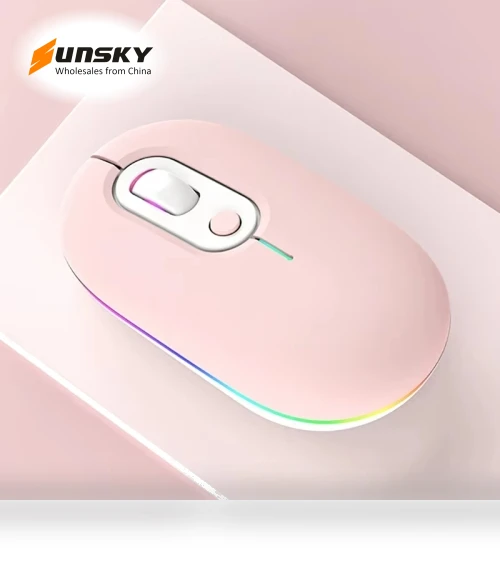 Rechargeable Illuminated Silent Wireless Mouse — Gaming Mice