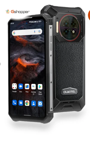 Rugged Phone with 64MP Camera and 22000mAh Battery — Phone Accessories, OUKITEL