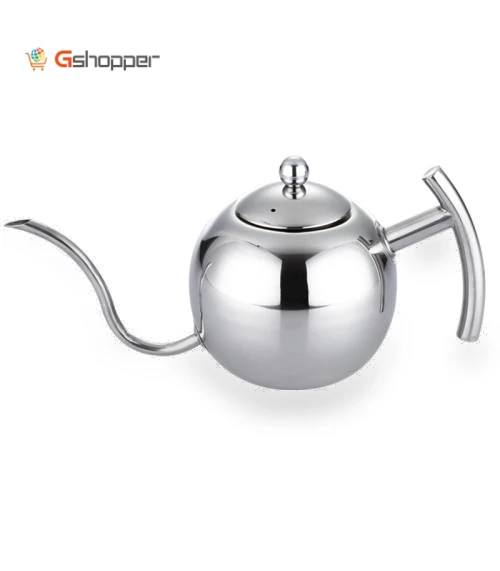 Stainless Steel Coffee Pot with Strainer — Stovetop Moka Pots