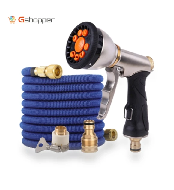 Telescopic Magic Water Pipe Garden Watering Flower Alloy Sprinkler — Automatic Irrigation
