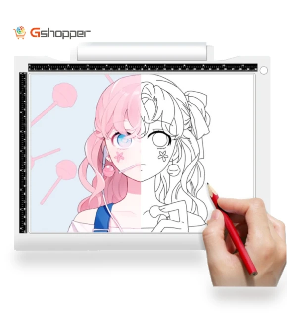 Three Level of Brightness Dimmable A4 LED Drawing Sketchpad Light Pad — Light Boxes