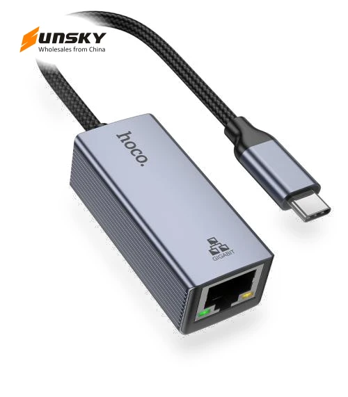 USB-C to RJ45 Ethernet Adapter — USB, hoco