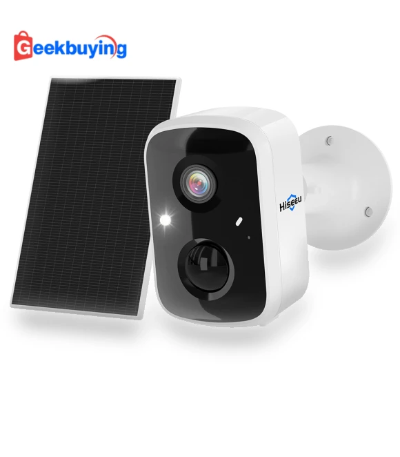 WiFi Security Camera with Solar Panel — Security Cameras, Hiseeu