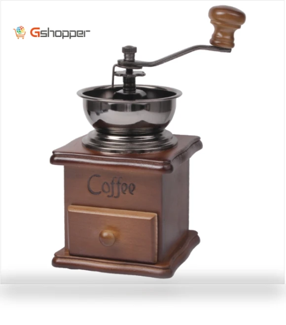 Wooden coffee bean grinder — Hand Coffee Grinders