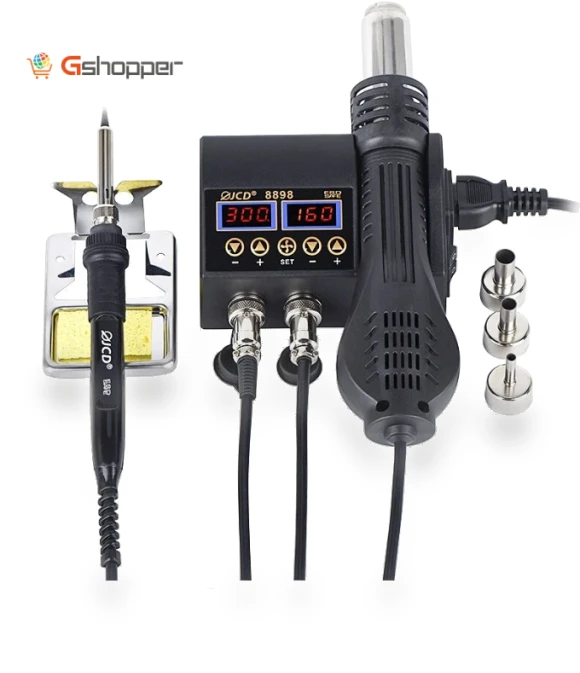 2 in 1 Soldering Station with Hot Air Gun — Stations