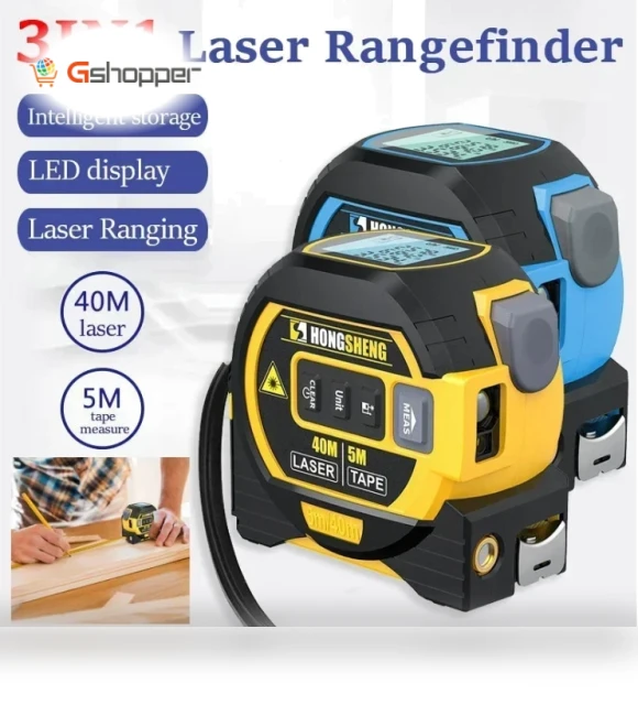 3-In-1 Infrared Laser Tape Measuring — Laser Distance Measuring Tools, Measurin